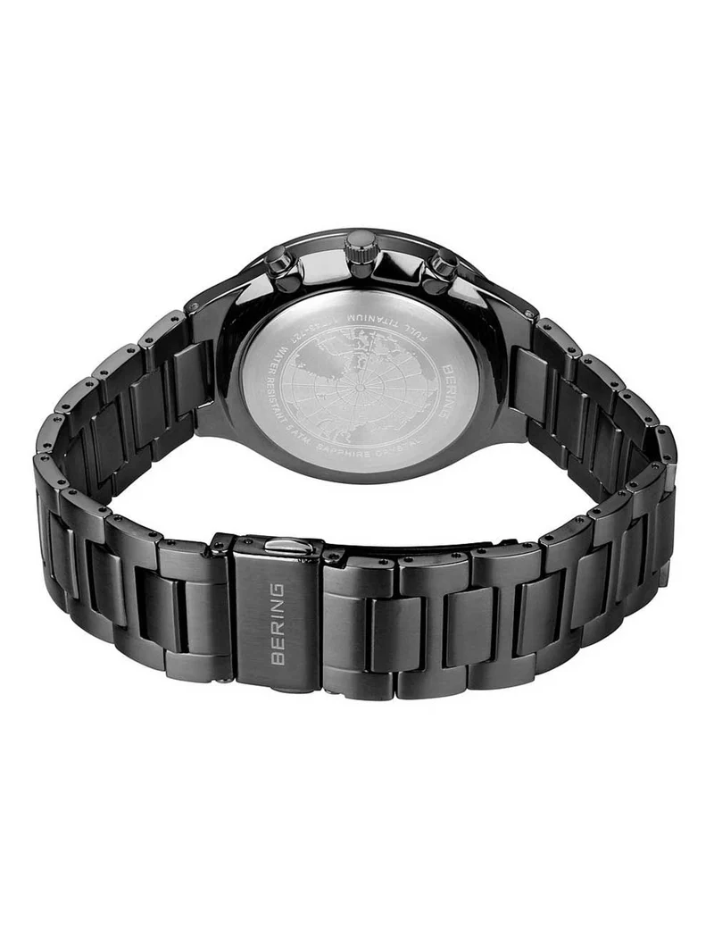 Bering Classic 11743-727 Herren Armbanduhr Blau • Titan-Chronograph • Saphirglas entspiegelt