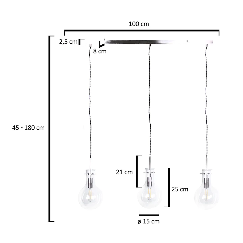 Steinhauer 1892ST Hängeleuchte für Esszimmer Elegance LED