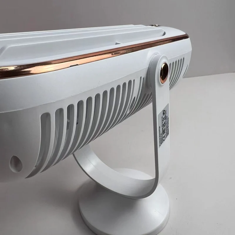 Draagbare Ventilator met 720° Rotatie Oplaadbaar - Stille USB Tafelventilator voor Bureau Thuis Kantoor | Sansoti