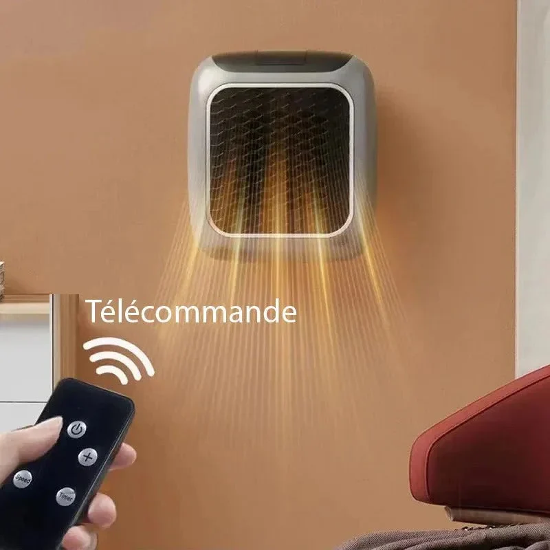 Compact Keramisch Verwarmingsapparaat 800W USB Wandmontage met Afstandsbediening Energiezuinig Verwarming | Sansoti