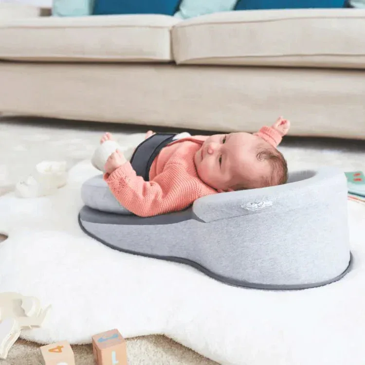 Wigkussen Baby Anti-Reflux 15° Inclinatie Ademend Katoen Afneembare Hoes 58x36cm Grijs Veilig Slapen | Sansoti