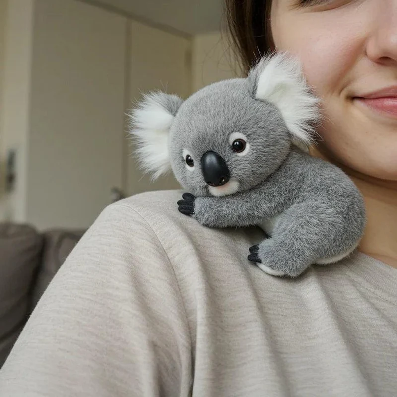 Pluche Koala Knuffel Grijs 30cm Rustgevend Kameraccessoire Kinderen Decoratief Slaapkamer Babykamer Zacht | Sansoti