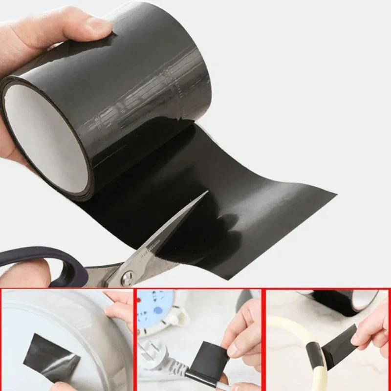 Zelfklevende Afdichtingstape Waterdicht Flexibel UV-Bestendig PVC Metaal Glas Hout Reparatie Binnen Buiten | Sansoti
