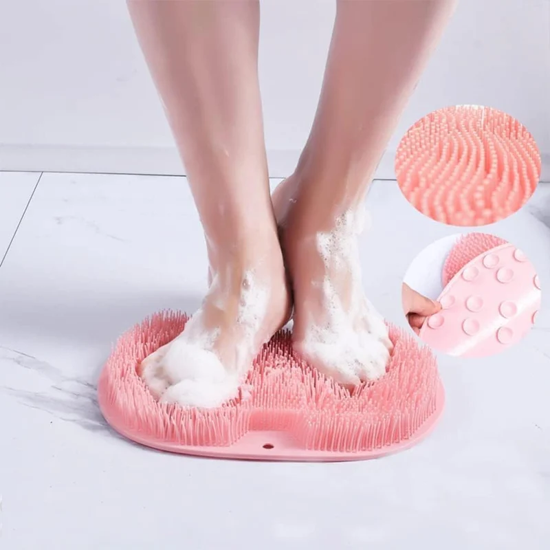 Siliconen Voetmat met Massagenopjes voor Douche Voetreiniging Acupressuur Stimulatie Badkamer Wellness | Sansoti