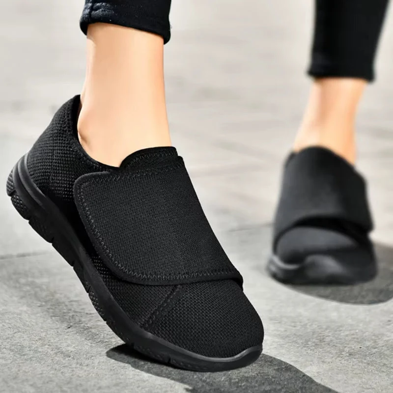 Verstelbare Comfortschoenen Brede Pasvorm Zachte Voering Gevoelige Voeten Dagelijks Gebruik Orthopedisch | Sansoti