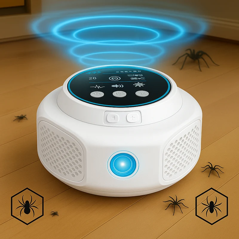 Ultrasone Spinnenbestrijder Stopcontact Chemievrij Huisdier- en Kindvriendelijk Insectenwering 300m² | Sansoti