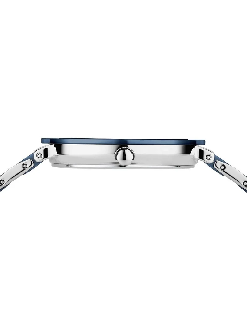 Bering Ceramic 11435-707 Damen Armbanduhr Silber • Saphirglas • Diamant-Indizes