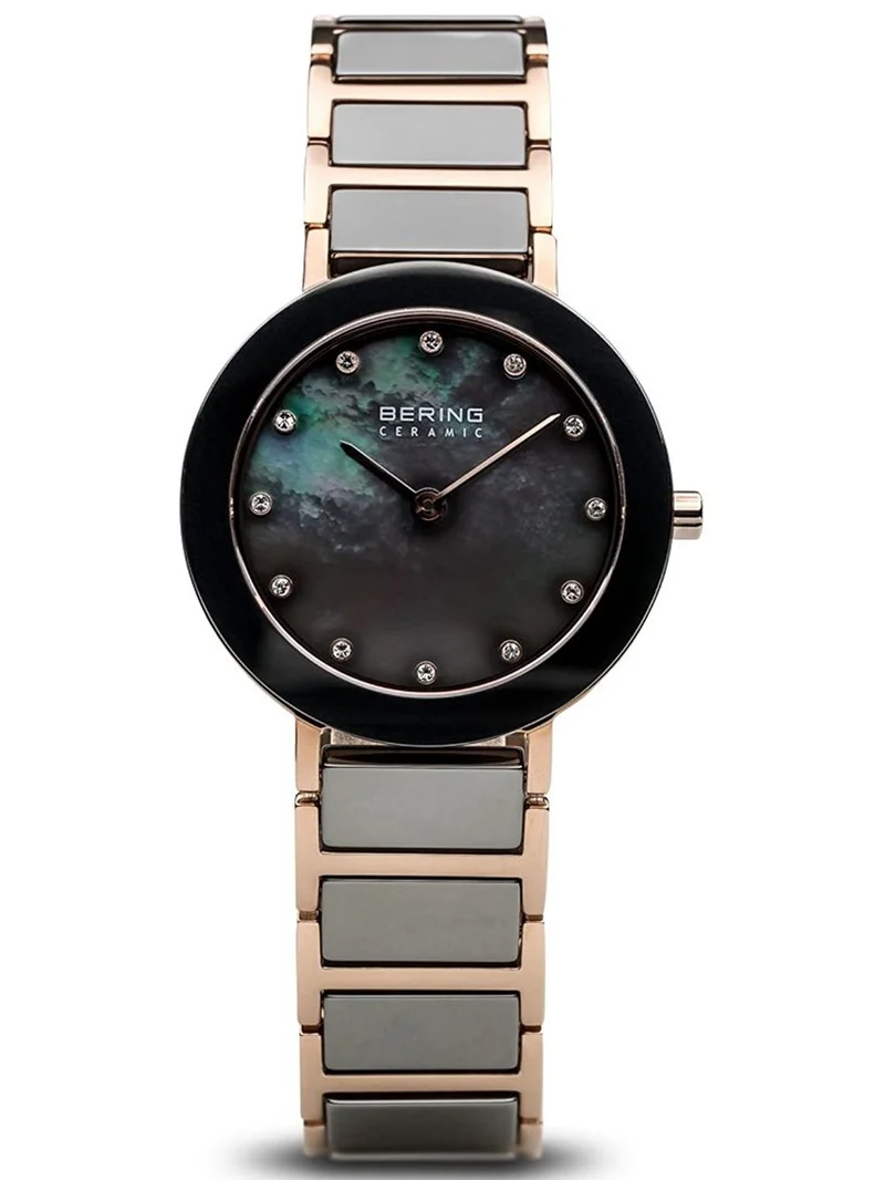 Bering Ceramic 11429-769 Damen Armbanduhr • Saphirglas • Roségold-Keramik-Design