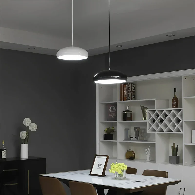 Hanglamp Metaal Acryl E26 Zwart Eettafel Kookeiland Design plafondlamp moderne pendellamp woonkamer keuken | Sansoti