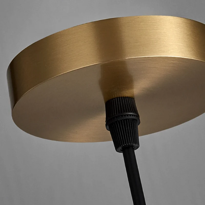 Hanglamp Glas Geribbeld Messing Gelaagd Woonkamer Eettafel Sfeerverlichting Vintage Design | Sansoti