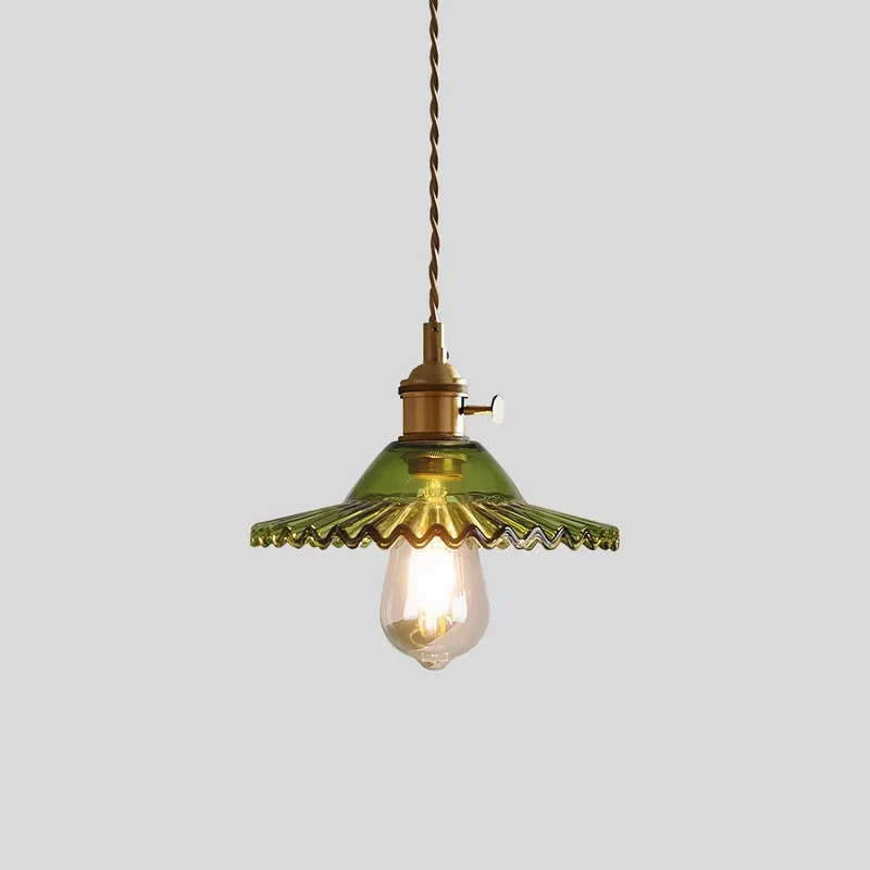 Hanglamp Glas Brons Verstelbare Kabel Woonkamer Eettafel Transparante Glazen Hanglamp Sfeerverlichting Vintage | Sansoti