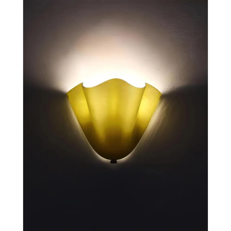 Glazen wandlamp 2x E27 glas beige badkamer hal woonkamer dimbare wandverlichting vochtbestendig | Sansoti