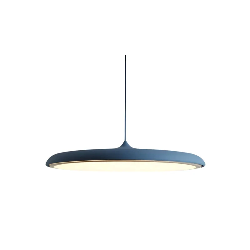 LED Hanglamp Metaal Acryl 40 cm Blauw Eettafel Woonkamer Hal Scandinavisch Design Minimalistisch | Sansoti