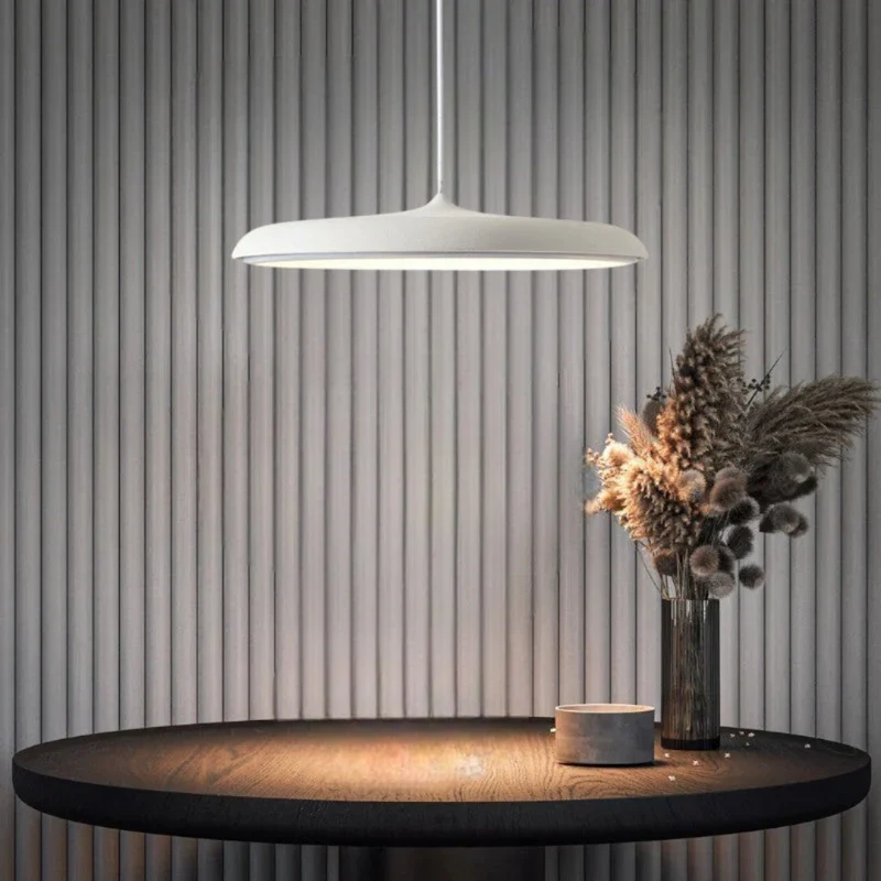 LED Hanglamp Metaal Acryl 40 cm Blauw Eettafel Woonkamer Hal Scandinavisch Design Minimalistisch | Sansoti