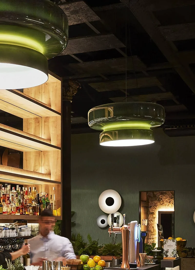 Hanglamp Glas Metaal LED Retro Bruin Eettafel Woonkamer Verstelbaar Snoer Design Verlichting Modern Interieur | Sansoti
