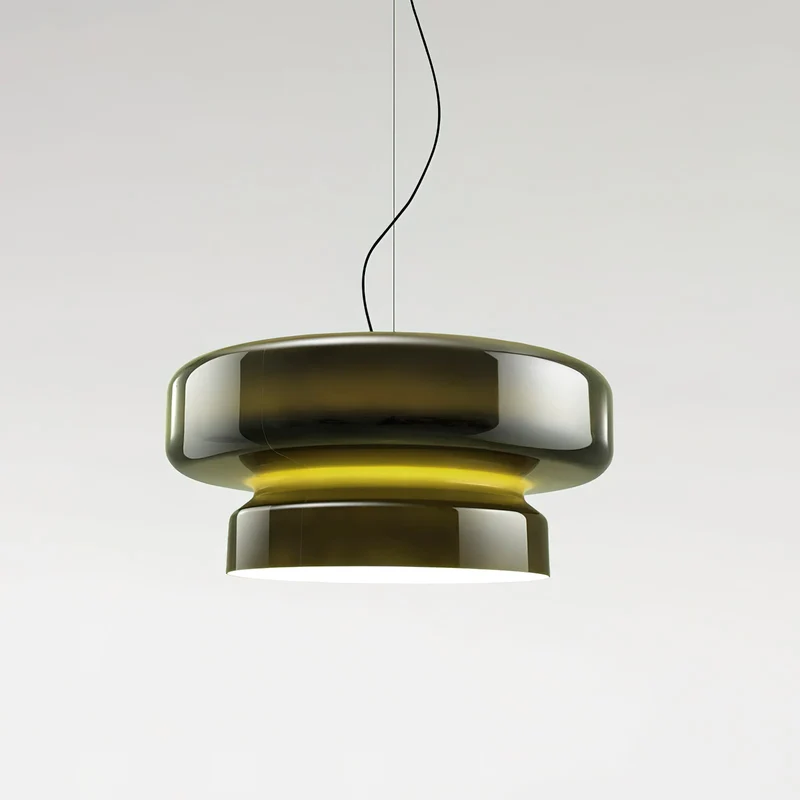Hanglamp Glas Metaal LED Retro Bruin Eettafel Woonkamer Verstelbaar Snoer Design Verlichting Modern Interieur | Sansoti