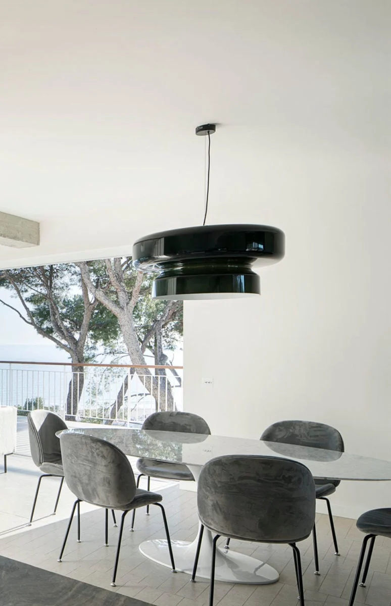 Hanglamp Glas Metaal LED Retro Bruin Eettafel Woonkamer Verstelbaar Snoer Design Verlichting Modern Interieur | Sansoti