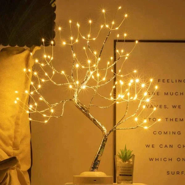 Led boomlamp touch batterij warm wit tafellamp nachtlamp slaapkamer woondecoratie sfeerverlichting decoratieve boomlamp | Sansoti