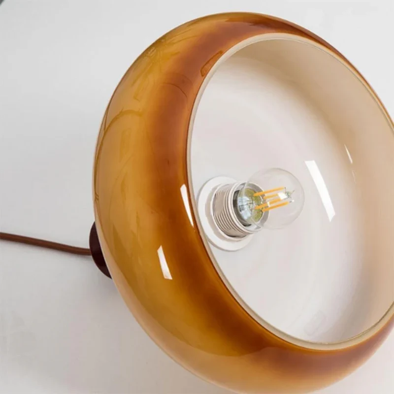 Hanglamp Glas Hout E27/E26 Woonkamer Eetkamer Slaapkamer Retro Vintage Verlichting | Sansoti