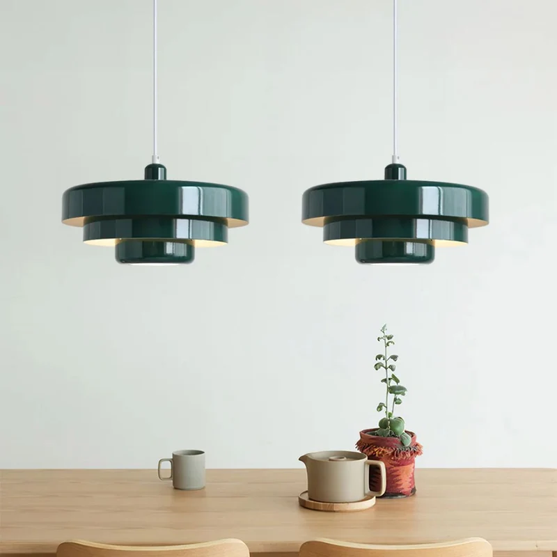 Hanglamp Metaal Gelaagd Ø35cm Oranje E27 Eettafel Woonkamer Retro Design Verlichting Industrieel Modern | Sansoti
