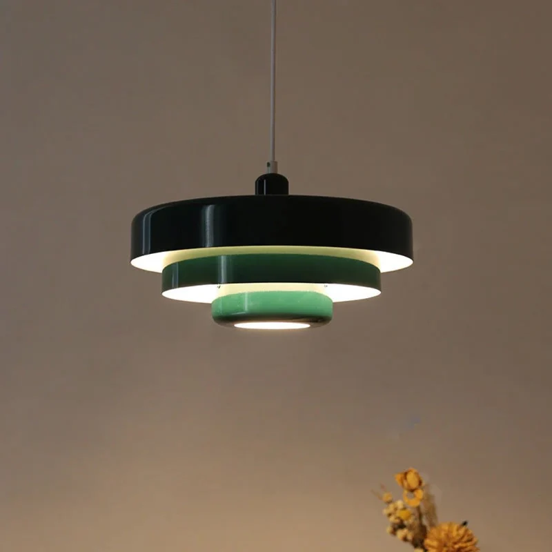 Hanglamp Metaal Gelaagd Ø35cm Oranje E27 Eettafel Woonkamer Retro Design Verlichting Industrieel Modern | Sansoti