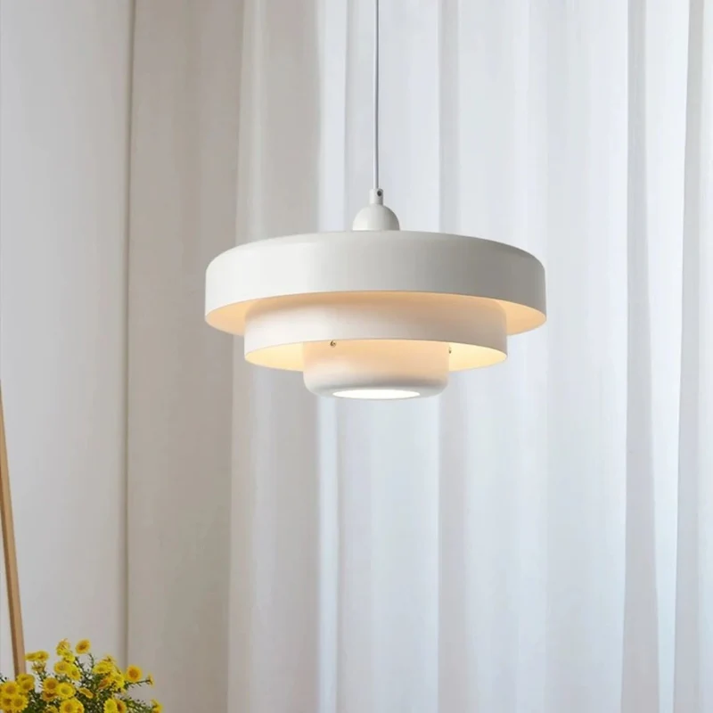 Hanglamp Metaal Gelaagd Ø35cm Oranje E27 Eettafel Woonkamer Retro Design Verlichting Industrieel Modern | Sansoti