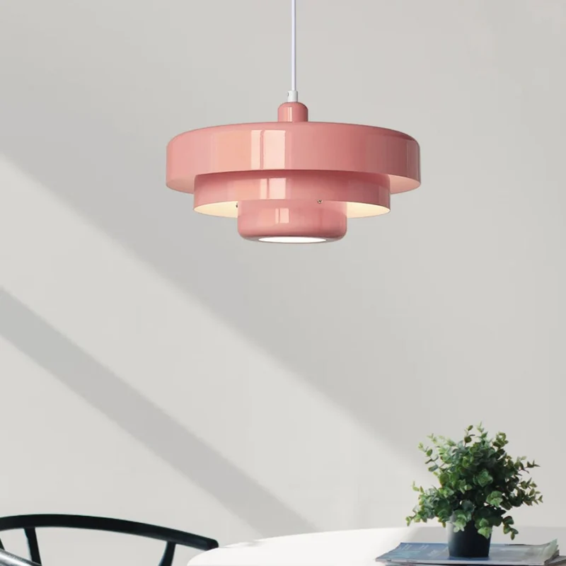 Hanglamp Metaal Gelaagd Ø35cm Oranje E27 Eettafel Woonkamer Retro Design Verlichting Industrieel Modern | Sansoti