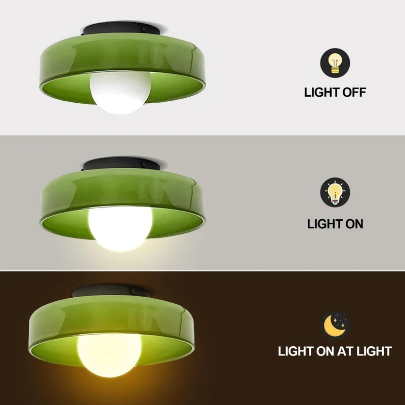 Mulon Plafondlamp en Wandlamp Glas G9 Amber Woonkamer Slaapkamer Design Verlichting Modern Rond | Sansoti