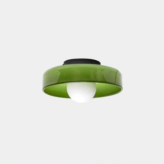 Mulon Plafondlamp en Wandlamp Glas G9 Amber Woonkamer Slaapkamer Design Verlichting Modern Rond | Sansoti