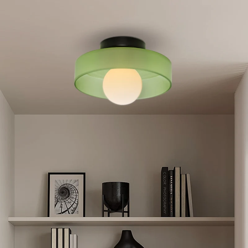 Mulon Plafondlamp en Wandlamp Glas G9 Amber Woonkamer Slaapkamer Design Verlichting Modern Rond | Sansoti