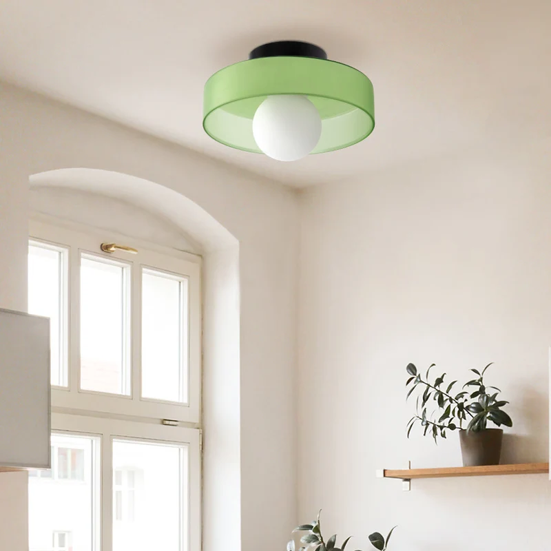 Mulon Plafondlamp en Wandlamp Glas G9 Amber Woonkamer Slaapkamer Design Verlichting Modern Rond | Sansoti