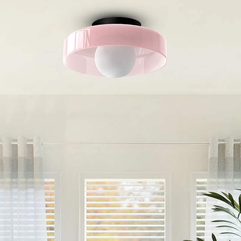 Mulon Plafondlamp en Wandlamp Glas G9 Amber Woonkamer Slaapkamer Design Verlichting Modern Rond | Sansoti