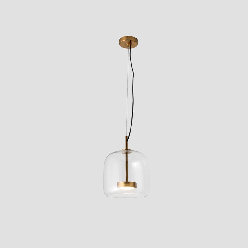 Liodell hanglamp glas messing verstelbaar eettafel woonkamer keuken modern design verlichting | Sansoti