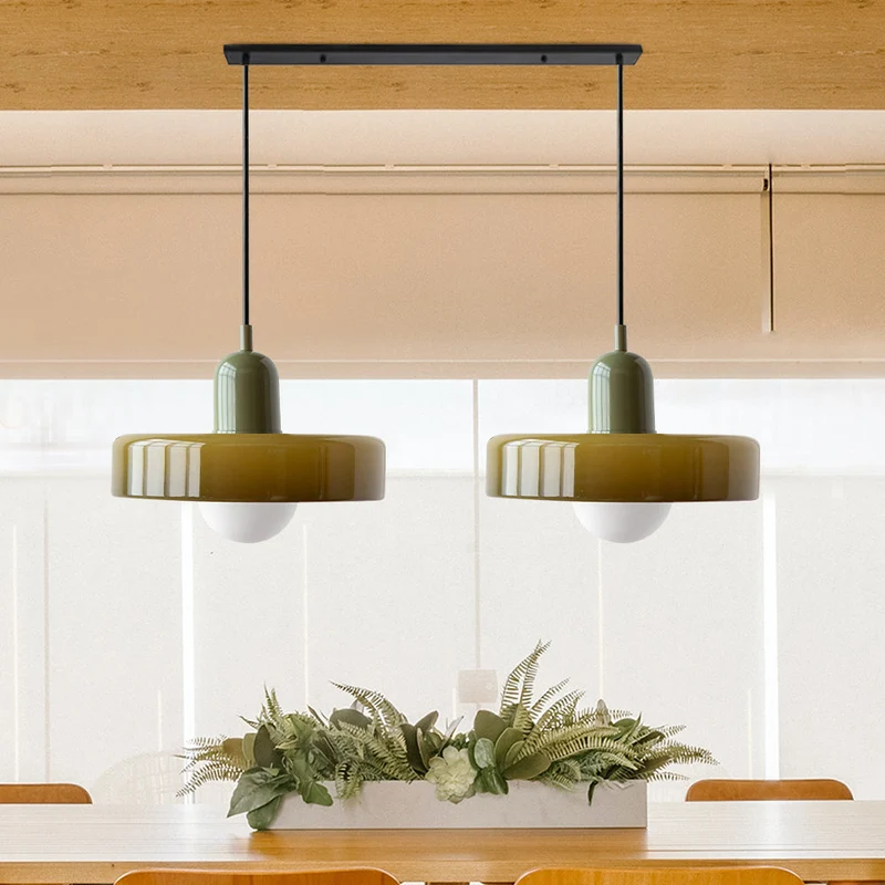 Luccon Dubbele Hanglamp Glas G9 35 cm Modern Eettafel Woonkamer Design Verlichting | Sansoti