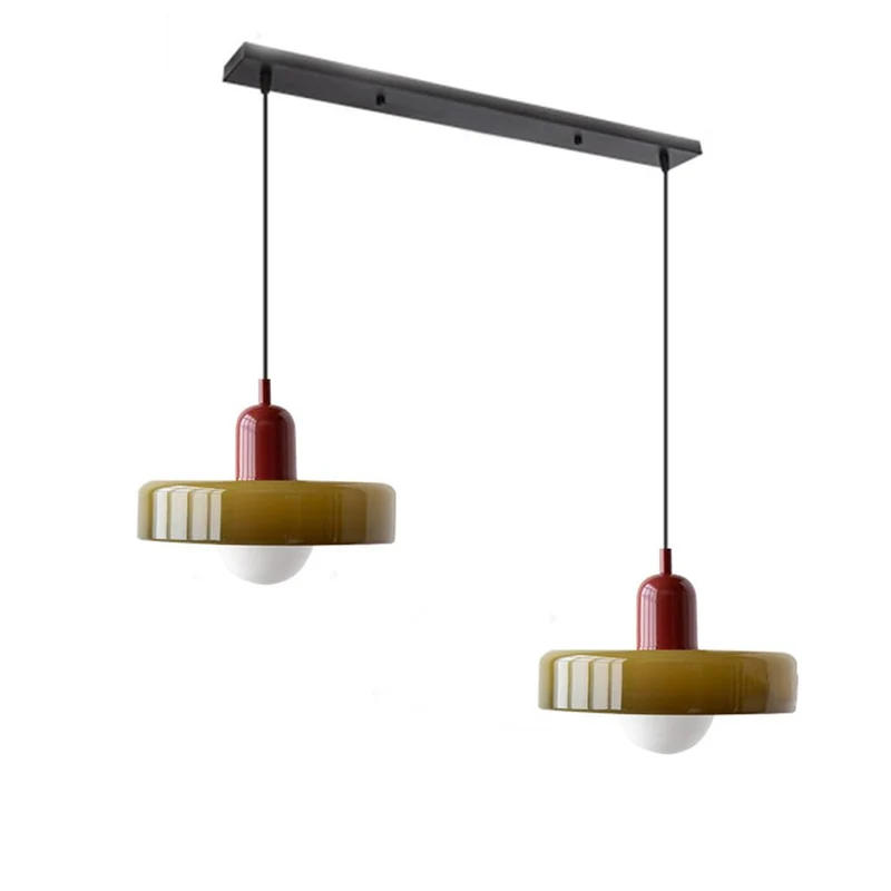 Luccon Dubbele Hanglamp Glas G9 35 cm Modern Eettafel Woonkamer Design Verlichting | Sansoti