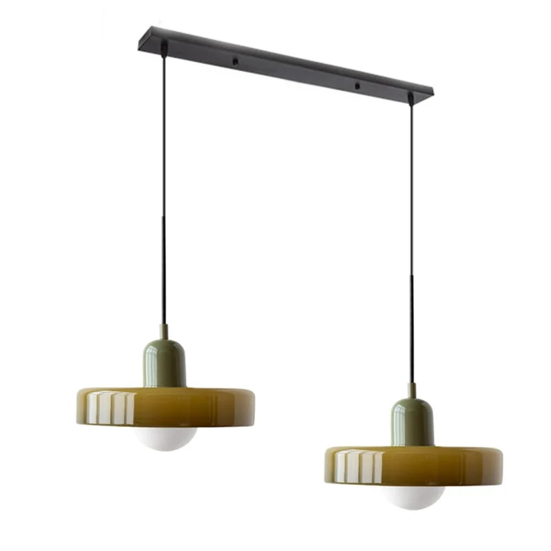 Luccon Dubbele Hanglamp Glas G9 35 cm Modern Eettafel Woonkamer Design Verlichting | Sansoti
