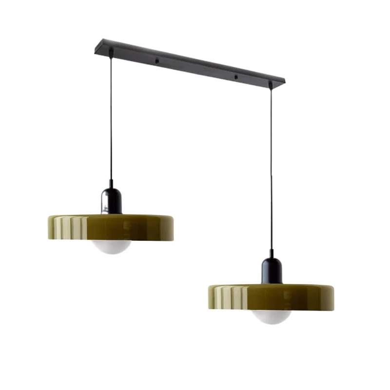 Luccon Dubbele Hanglamp Glas G9 35 cm Modern Eettafel Woonkamer Design Verlichting | Sansoti