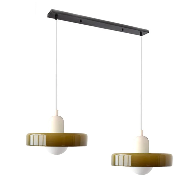 Luccon Dubbele Hanglamp Glas G9 35 cm Modern Eettafel Woonkamer Design Verlichting | Sansoti