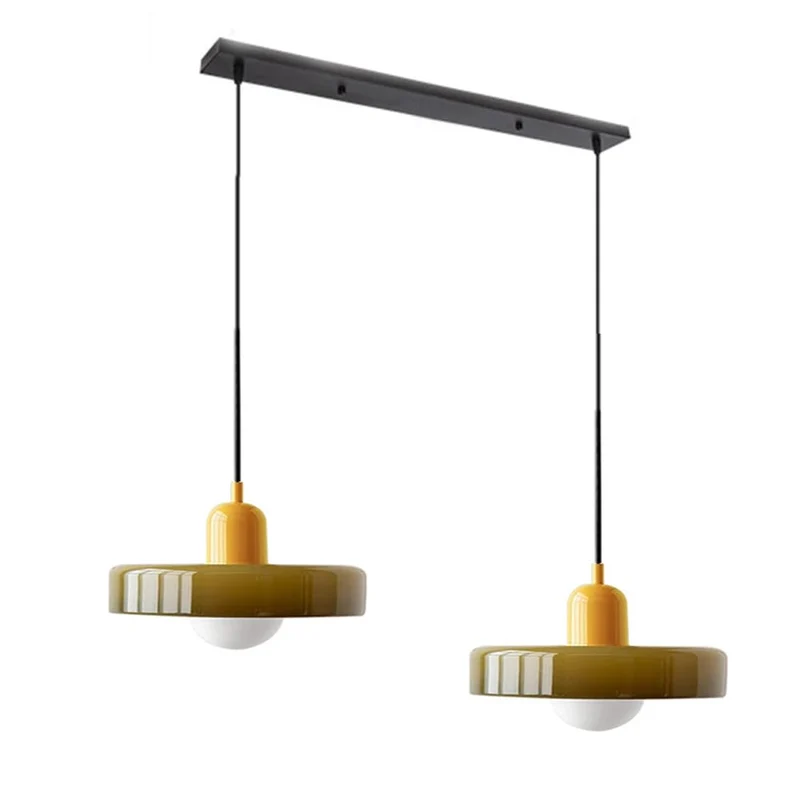 Luccon Dubbele Hanglamp Glas G9 35 cm Modern Eettafel Woonkamer Design Verlichting | Sansoti