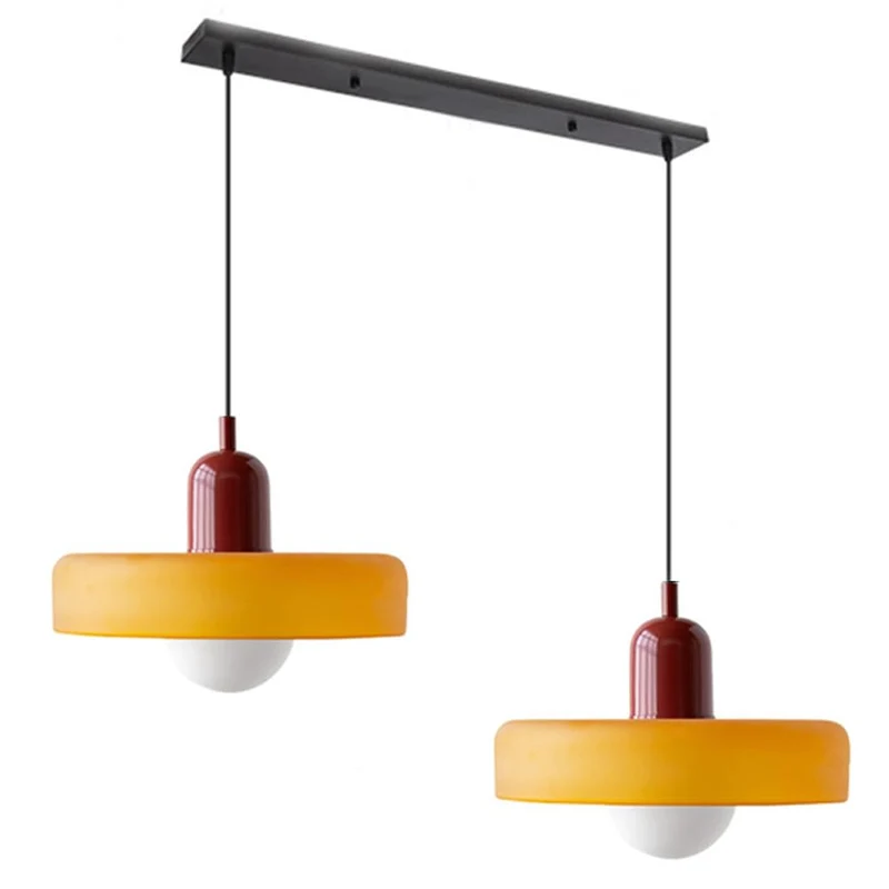 Luccon Dubbele Hanglamp Glas G9 35 cm Modern Eettafel Woonkamer Design Verlichting | Sansoti
