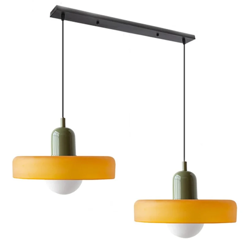 Luccon Dubbele Hanglamp Glas G9 35 cm Modern Eettafel Woonkamer Design Verlichting | Sansoti