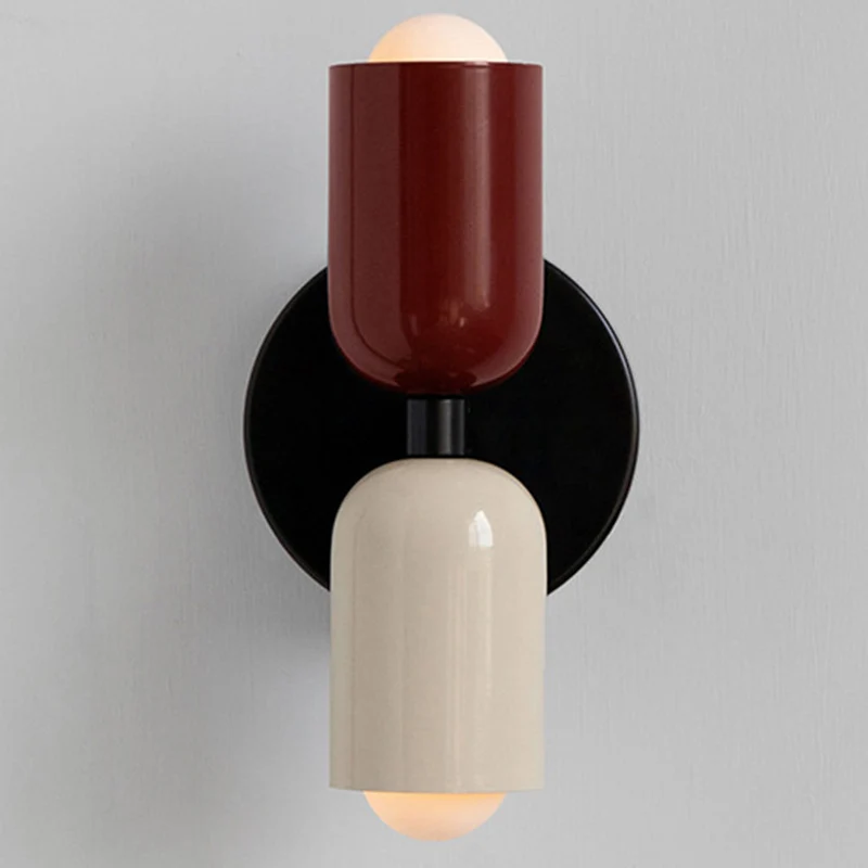 Louvel wandlamp glas dubbel lichtpunt groen wandverlichting woonkamer slaapkamer modern design up down verlichting compact 12 cm | Sansoti