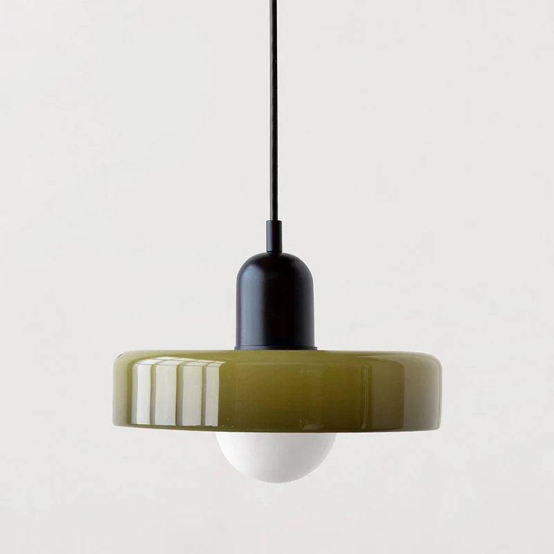 Luccon retro hanglamp glas G9 kleurrijk eettafel keuken verlichting design modern vintage | Sansoti