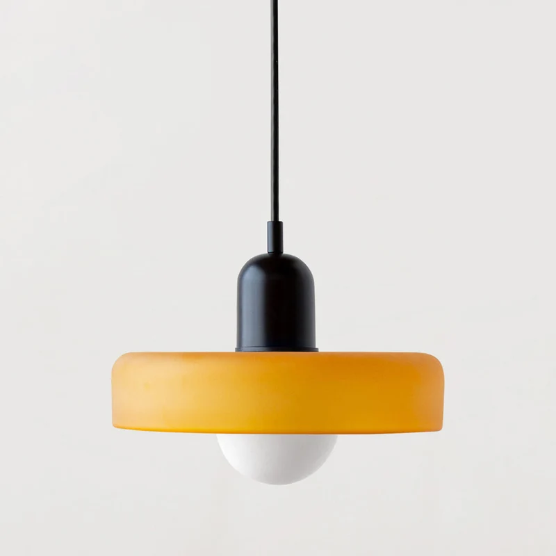 Luccon retro hanglamp glas G9 kleurrijk eettafel keuken verlichting design modern vintage | Sansoti