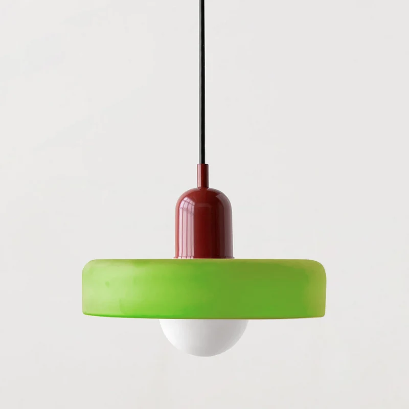 Luccon retro hanglamp glas G9 kleurrijk eettafel keuken verlichting design modern vintage | Sansoti