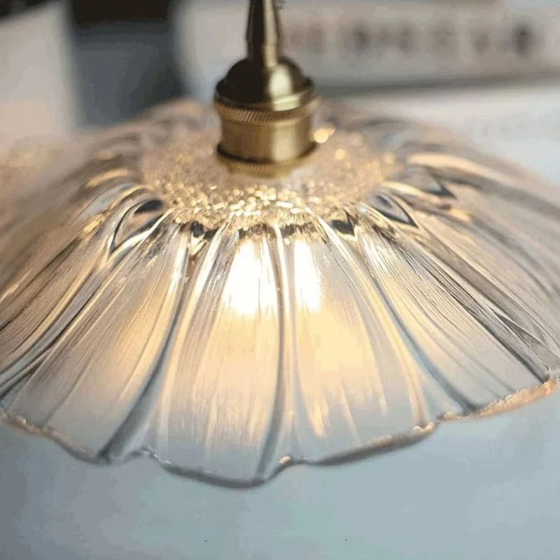 Cullivan Flower Hanglamp Glas Metaal Rood E27 Eettafel Verlichting Vintage Bloem Lamp Hal Sfeerverlichting | Sansoti