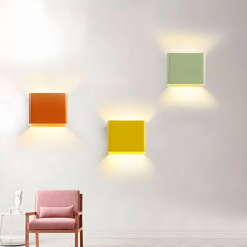Cubbon Wandlamp LED Aluminium Acryl Zwart/Wit Wandverlichting Binnen Modern Up Down Designlamp Slaapkamer Hal | Sansoti
