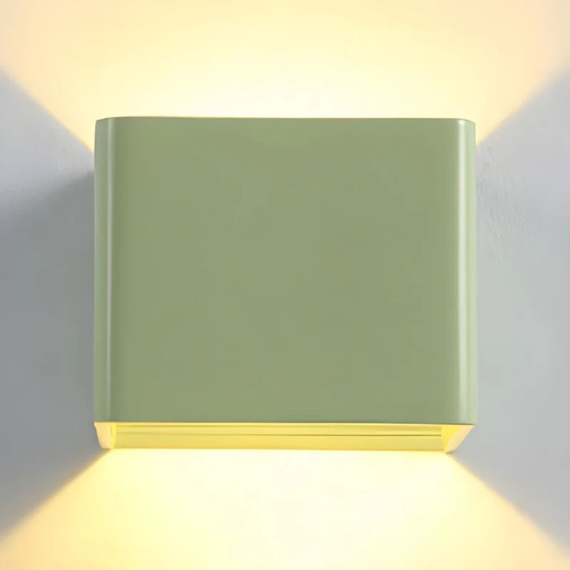 Cubbon Wandlamp LED Aluminium Acryl Zwart/Wit Wandverlichting Binnen Modern Up Down Designlamp Slaapkamer Hal | Sansoti