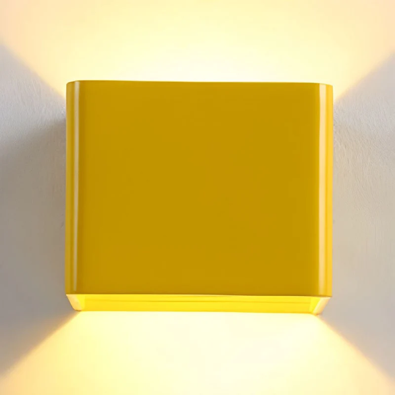 Cubbon Wandlamp LED Aluminium Acryl Zwart/Wit Wandverlichting Binnen Modern Up Down Designlamp Slaapkamer Hal | Sansoti