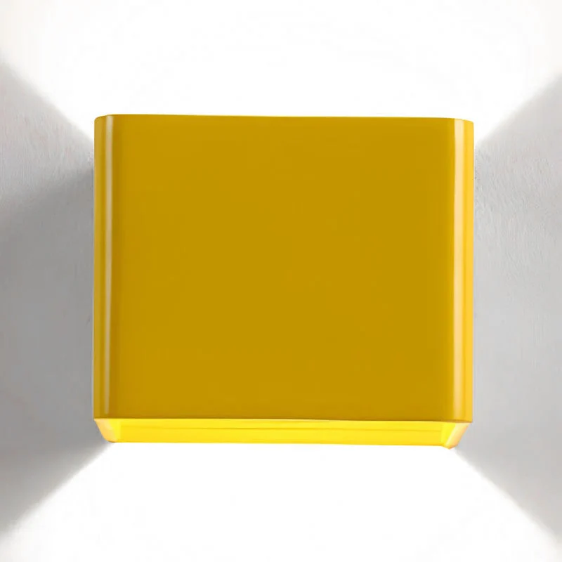 Cubbon Wandlamp LED Aluminium Acryl Zwart/Wit Wandverlichting Binnen Modern Up Down Designlamp Slaapkamer Hal | Sansoti